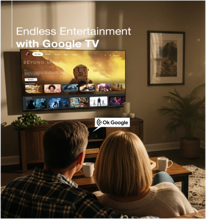 Sansui 140cm (55 Inch) 4K Ultra HD QLED Smart Google TV