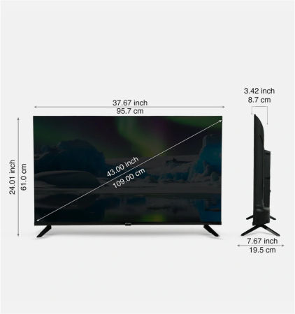 Sansui 2K Series 109cm (43 Inch) Full HD Smart LED TV