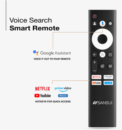 Sansui 4K QLED Series 165cm (65 Inch) 4K Ultra HD QLED Smart Google TV