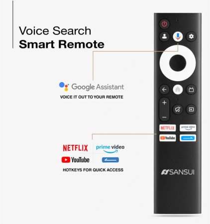 Sansui 140cm (55 Inch) 4K Ultra HD QLED Smart Google TV