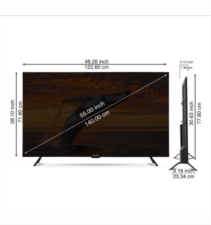 Sansui 140cm (55 Inch) 4K Ultra HD QLED Smart Google TV
