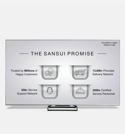 Sansui 189cm (75 Inch) 4K Ultra HD Quantum Dot Mini LED Google TV