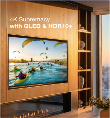 Sansui 4K QLED Series 109cm (43 Inch) 4K Ultra HD QLED Smart Google TV
