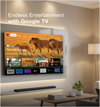 Sansui 4K QLED Series 127cm (50 Inch) 4K Ultra HD QLED Smart Google TV