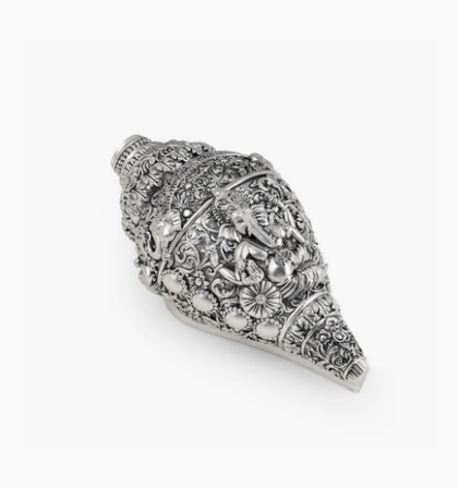 Ganesh Shank Medium Silver