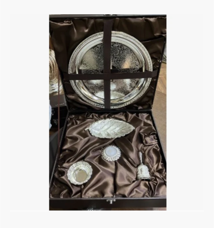 New Puja Thali with White Bell