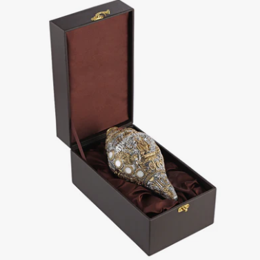Vishnu Shankh Glossy Dual Tone
