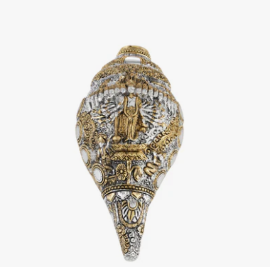 Vishnu Shankh Glossy Dual Tone